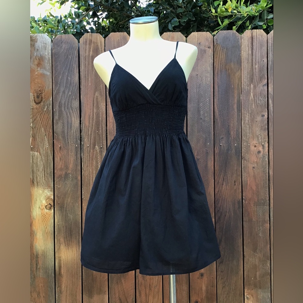 Xhilaration Black Mini Dress with Spaghetti Straps Item #225